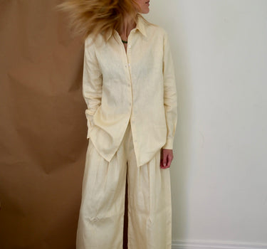 Pantalones Lino Al Burro